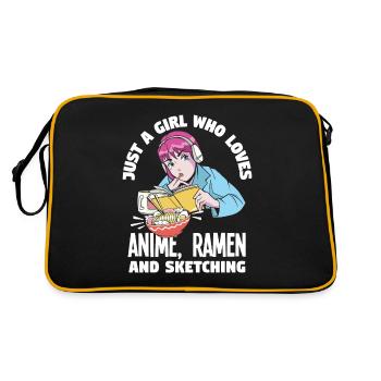 Drôle de cadeau d’anime - Sac Retro - noir/or - Dos