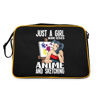 Drôle de cadeau d’anime - Sac Retro - noir/or - Dos
