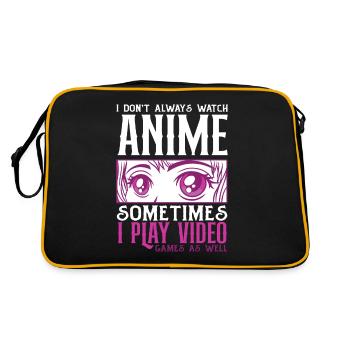Drôle de cadeau d’anime - Sac Retro - noir/or - Dos
