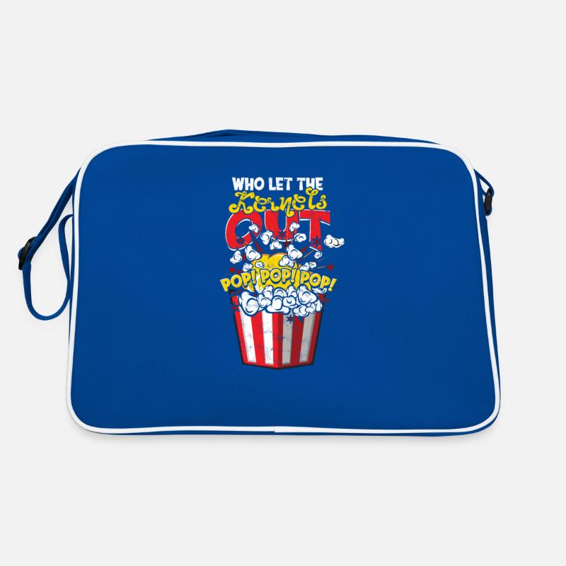 Who Let The Kernels Out Pop Pop Pop - salty Retro Bag