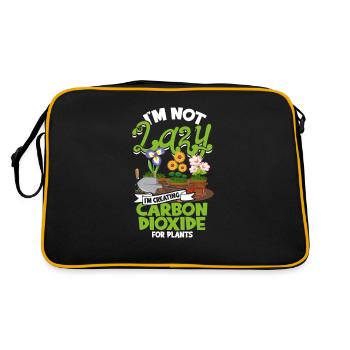 I'm Not Lazy I'm Creating Carbon Dioxide for - Retro Bag - black/gold - Back