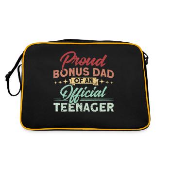 Bonus père d’une famille d’adolescents officielle - Sac Retro - noir/or - Dos
