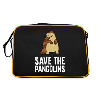 Sauvez les pangolins - Sac Retro - noir/or - Dos