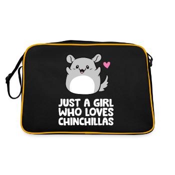 Juste une fille qui aime les chinchillas - Sac Retro - noir/or - Dos