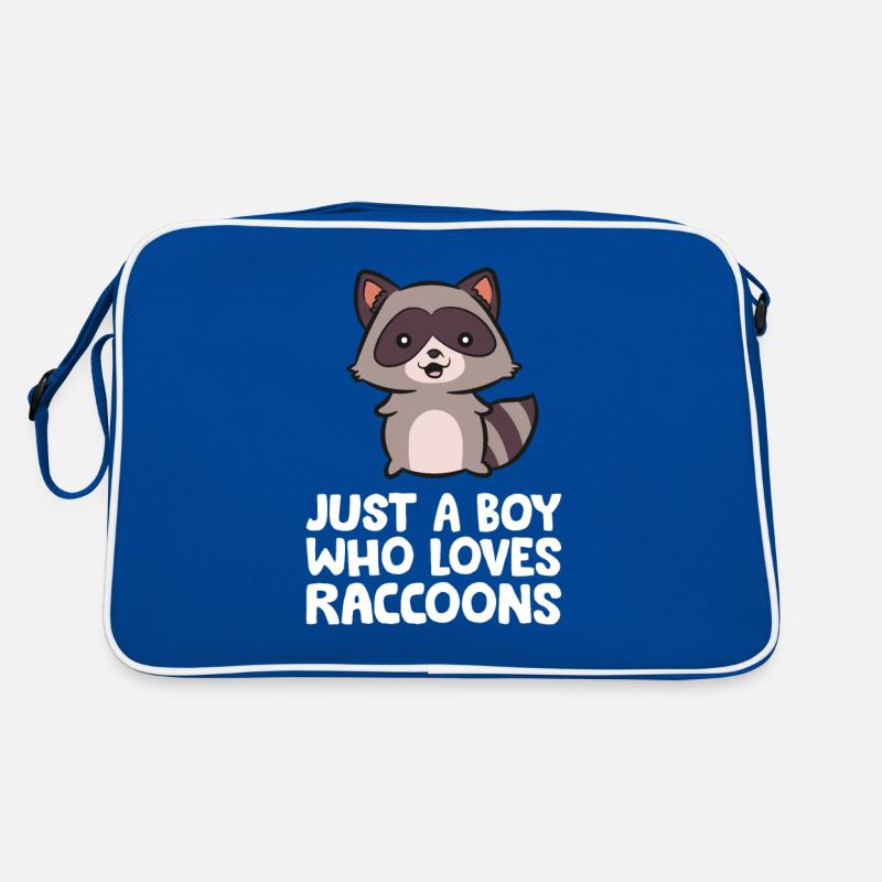 Juste un garçon qui aime les ratons laveurs Sac Retro