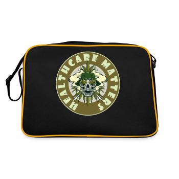 Healthcare Matters Cannabis Lover THC Mauvaise herbe médicale - Sac Retro - noir/or - Dos