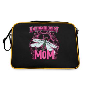 Entomologiste Mama Insectes Entomologiste Entomologie - Sac Retro - noir/or - Dos