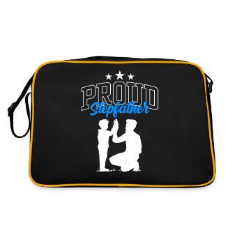 Fier beau-père Beau-père Beau-père Fête des pères - Sac Retro - noir/or - Dos