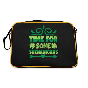 Time for A Bit of Nonsense Irish Irish Ireland - Retro Bag - black/gold - Back