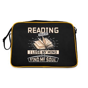 Lire où je perds la tête et trouve mon âme - Sac Retro - noir/or - Dos