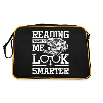 Lire me fait paraître plus intelligent - Sac Retro - noir/or - Dos