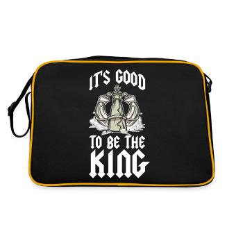 Its Good To Be The King Chess Gift - Retro Bag - black/gold - Back
