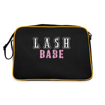 Lash Babe Eyelashes Artist Expert Lash Tech - Retro Bag - black/gold - Back