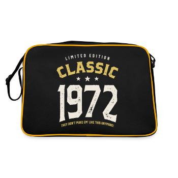 Classic 1972 - 50th birthday Retro Vintage - Retro Bag - black/gold - Back