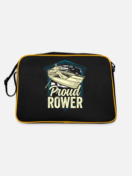 Fier Rameur Aviron Aviron Bateau Aviron Aviron - Sac Retro - noir/or - Dos