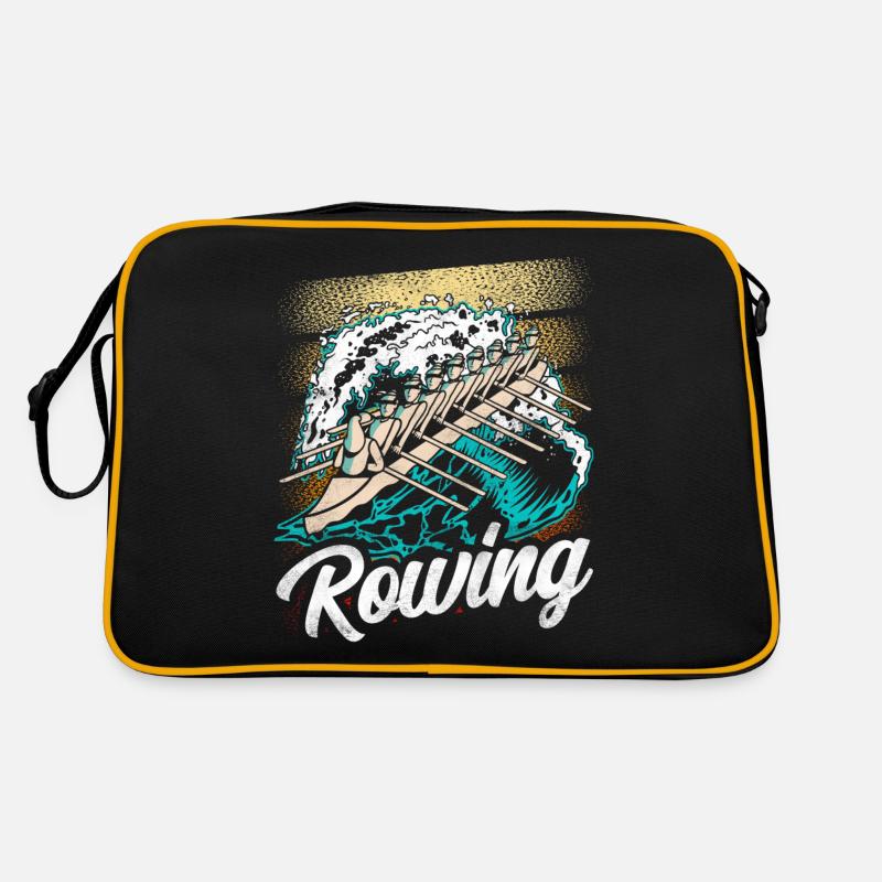Rowing Rowing Rowing Rowing Boat Rowing Rower Retro Bag