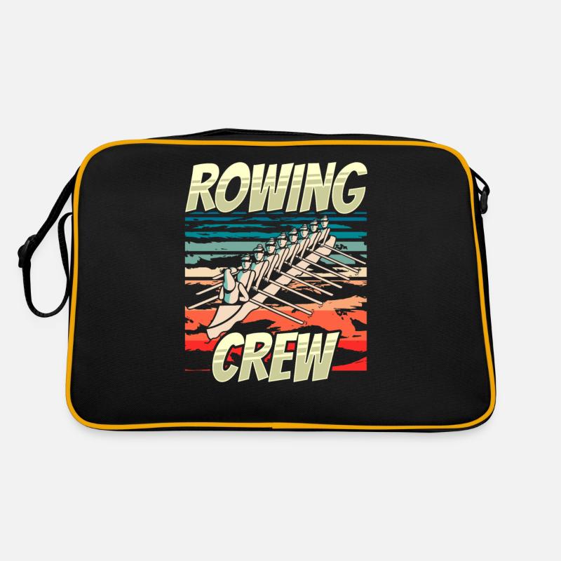 Rudermannschaft Rudern Ruderboot Ruderer Ruder Retro Tasche