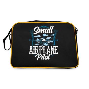 Pilote d’un petit avion à réaction - Sac Retro - noir/or - Dos