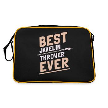 Best Javelin Thrower Of All Time Javelin ThrowIng Javelin - Retro Bag - black/gold - Back