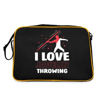 I love javelin throwing javelin throw javelin throw - Retro Bag - black/gold - Back