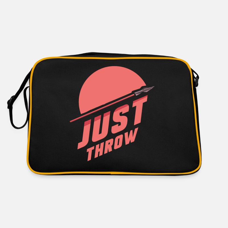 Einfach Werfen Speerwerfen Speerwerfer Speerwurf Retro Tasche