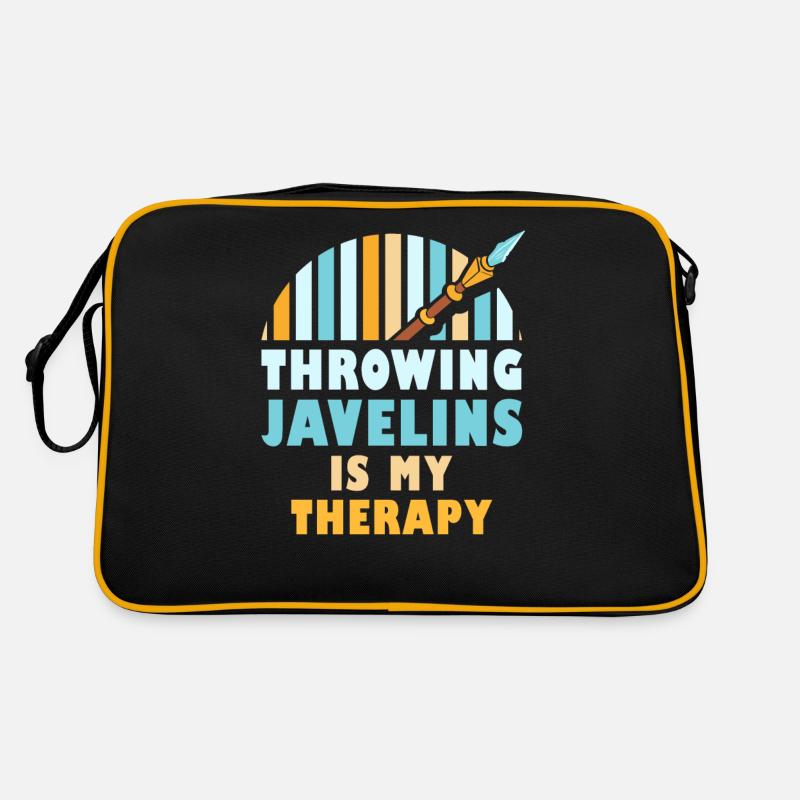 Throwing spears is my therapy spear Retro Bag