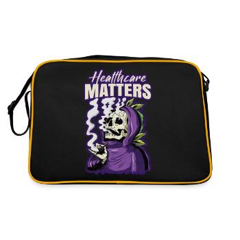 Healthcare Matters Cannabis Lover THC Mauvaise herbe médicale - Sac Retro - noir/or - Dos