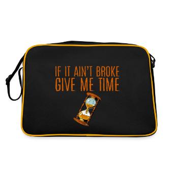 If It Ain't Broke, Give Me Time 4 - Retro Bag - black/gold - Back