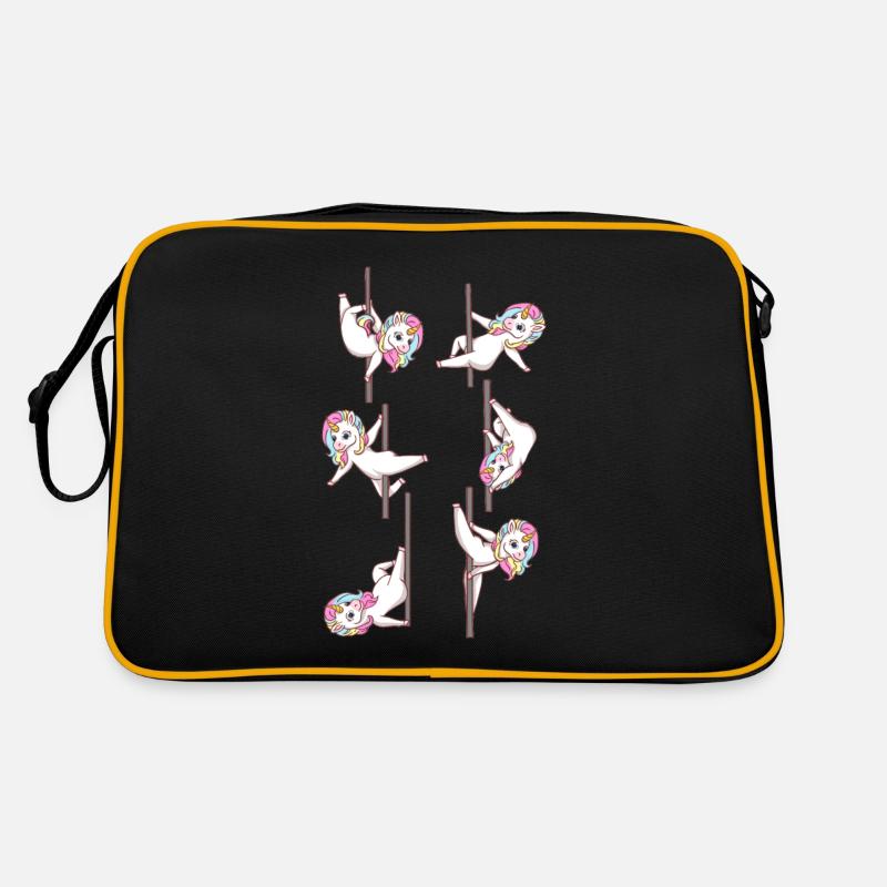 Cute Unicorns Pole Dancing Funny Pole Dance Lover Retro Bag