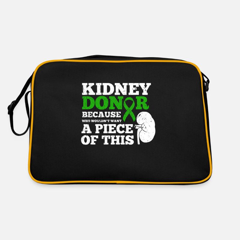 Nierenspender Organspende Transplantation Niere Retro Tasche