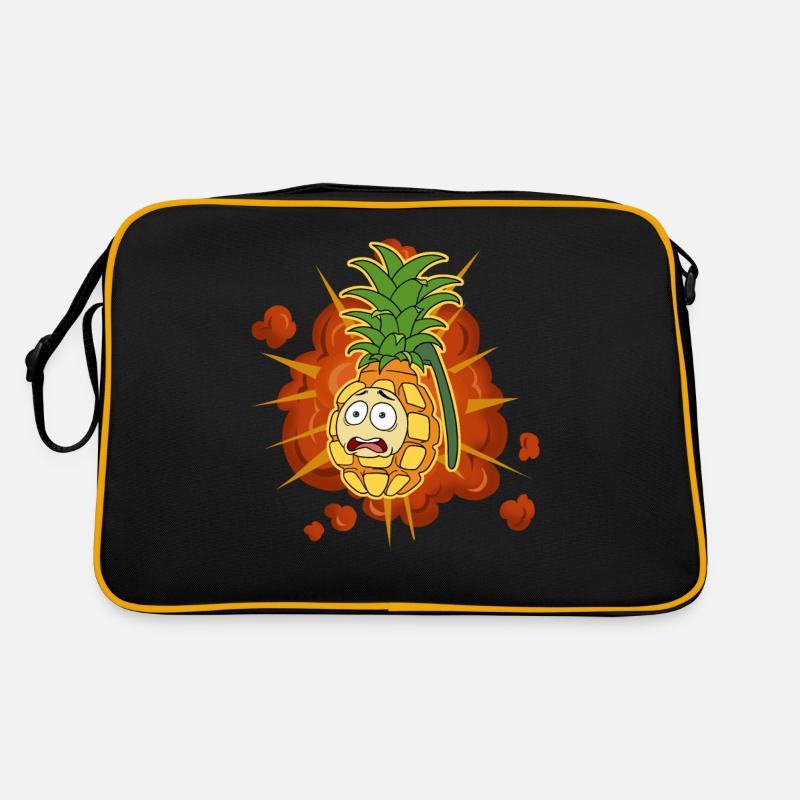 Pineapple Grenade Ananas Geschenk Retro Tasche