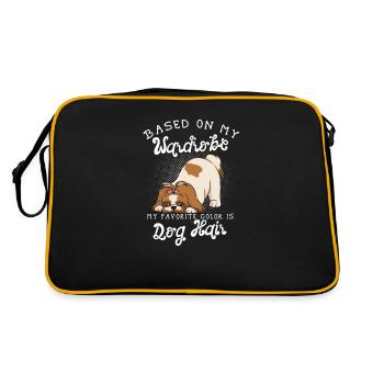 Based on my wardrobe my favorite color is dog - Retro Bag - black/gold - Back