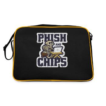 Phish and Chips - decryption - Retro Bag - black/gold - Back