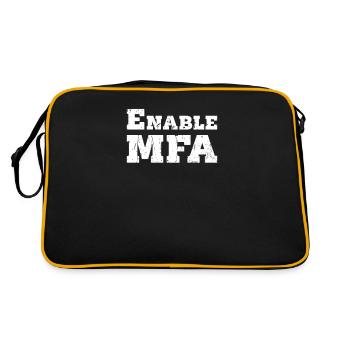 Enable MFA - software engineer - Retro Bag - black/gold - Back