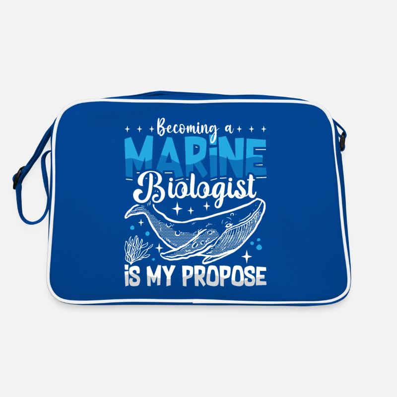 Marine Science Design for an Ocean Student Retro Tasche