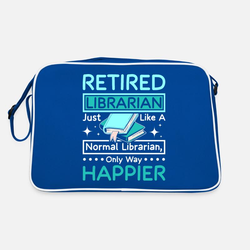 Bibliothécaire heureux à la retraite Sac Retro