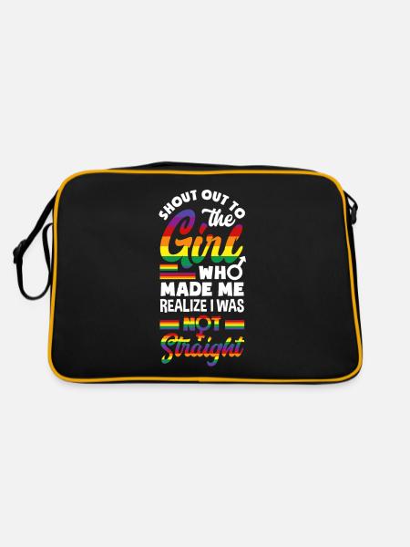 LGBT Pride LGBTQ Pride - Retro Bag - black/gold - Back