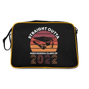 Diplôme d’études secondaires Straight Outta 2022 - Sac Retro - noir/or - Dos