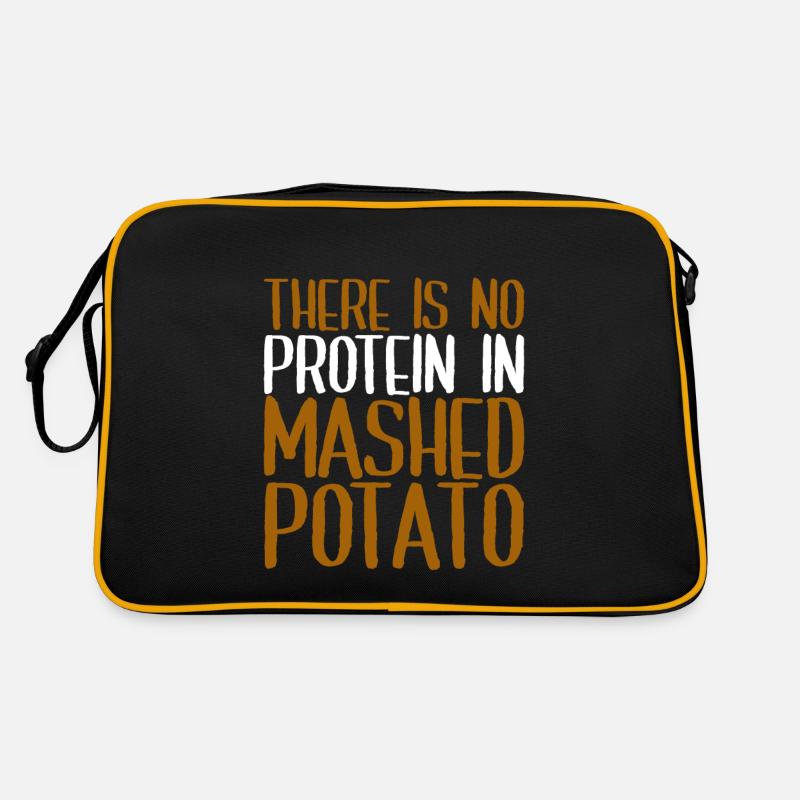 There Is No Protein In Mashed Potato 4 Retro Tasche