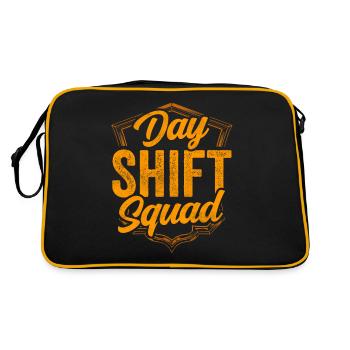 Équipe De jour Quart de jour Quart de jour Dictons de quart de jour - Sac Retro - noir/or - Dos