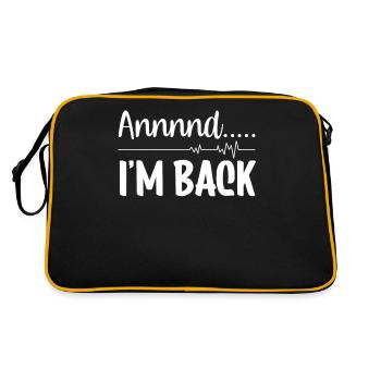 And I'm back there heart attack heart attack - Retro Bag - black/gold - Back