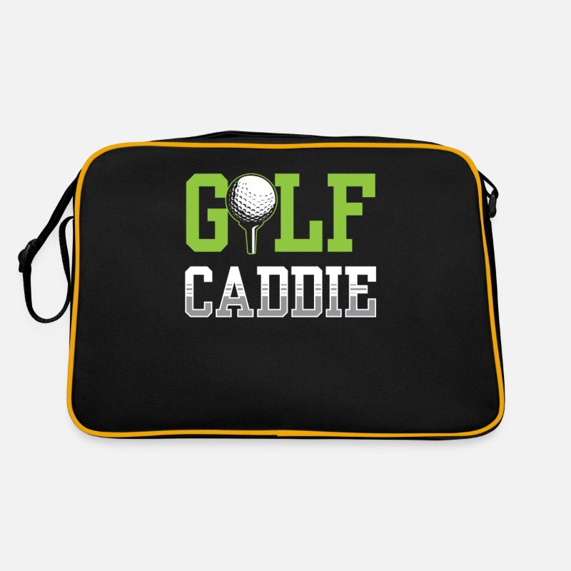 Golf Caddie Profession Golfer Golfing Retro Bag