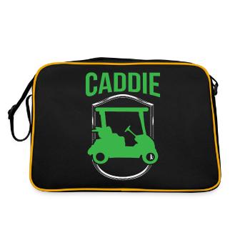 Caddie Profession Golfeur Golf Golf - Sac Retro - noir/or - Dos