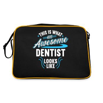 Voici à quoi ressemble un dentiste génial - Sac Retro - noir/or - Dos