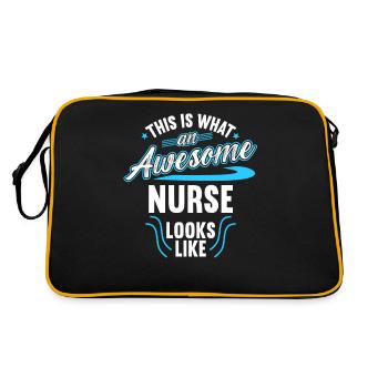 Voici à quoi ressemble une infirmière géniale - Sac Retro - noir/or - Dos