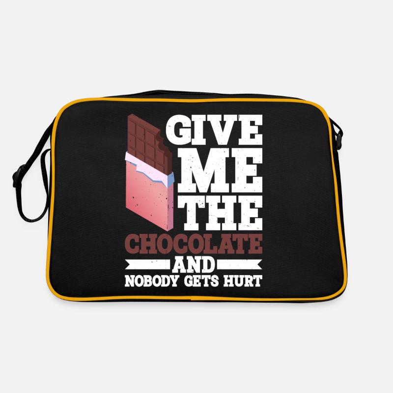 Give Me The Chocolate And Nobody Gets Hurt 2 Retro Tasche