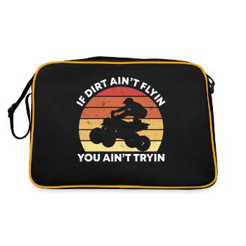 Retro If The Dirt Ain't Flyin You Ain't Tryin Quad - Retro Bag - black/gold - Back