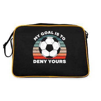 Joueur de football Gardien de but Gardien de football Pénalité - Sac Retro - noir/or - Dos