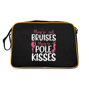They're Not Bruises They're Pole Kisses Pole Dance - Retro Bag - black/gold - Back