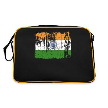Cadeau de fierté de l’Inde - Sac Retro - noir/or - Dos